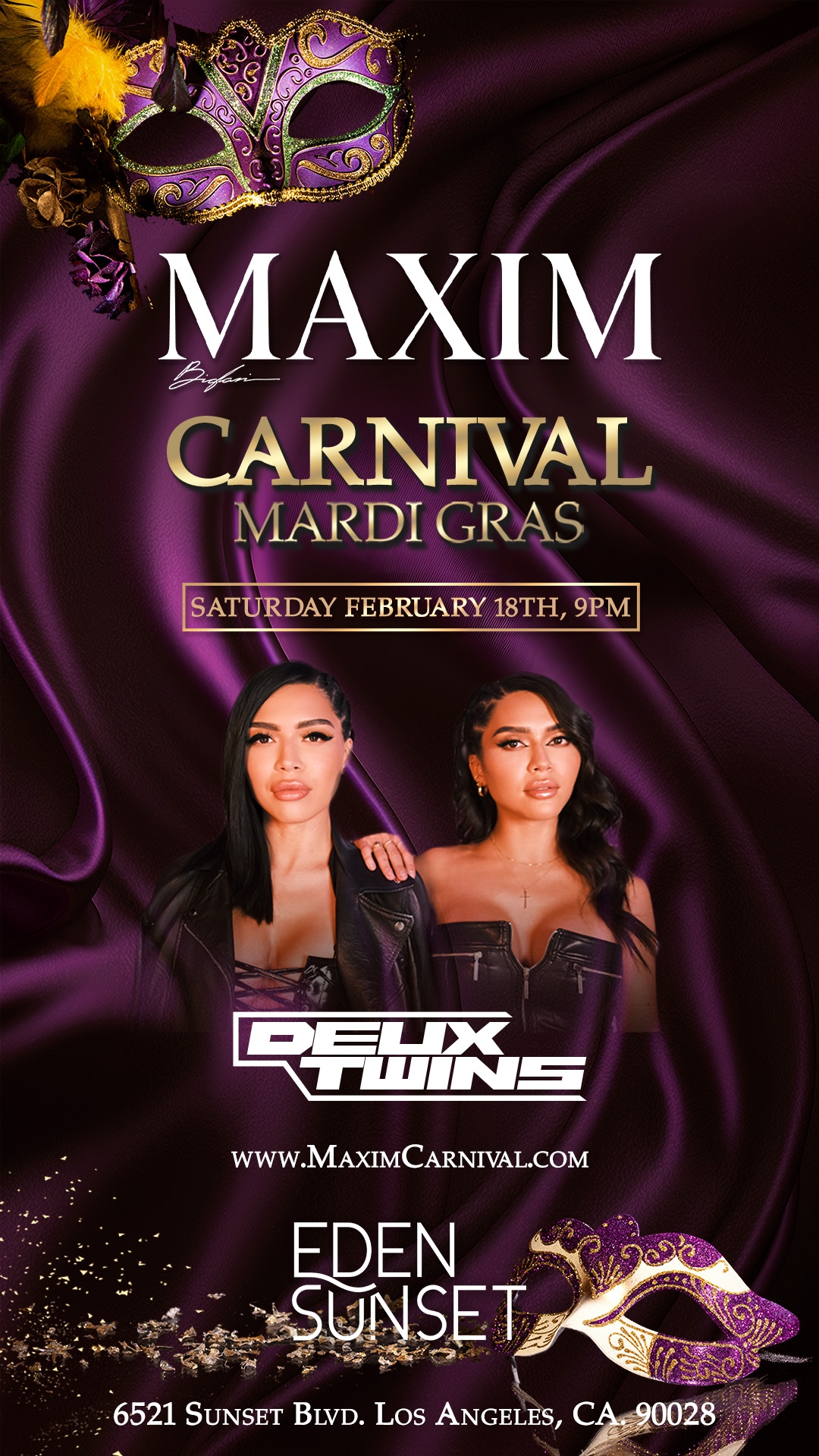 Deux at Maxim Carnival Mardi Gras | SKAM